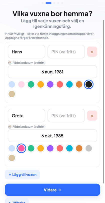 Lägg till familjen