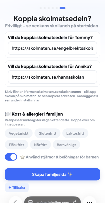 Skola och matsedel